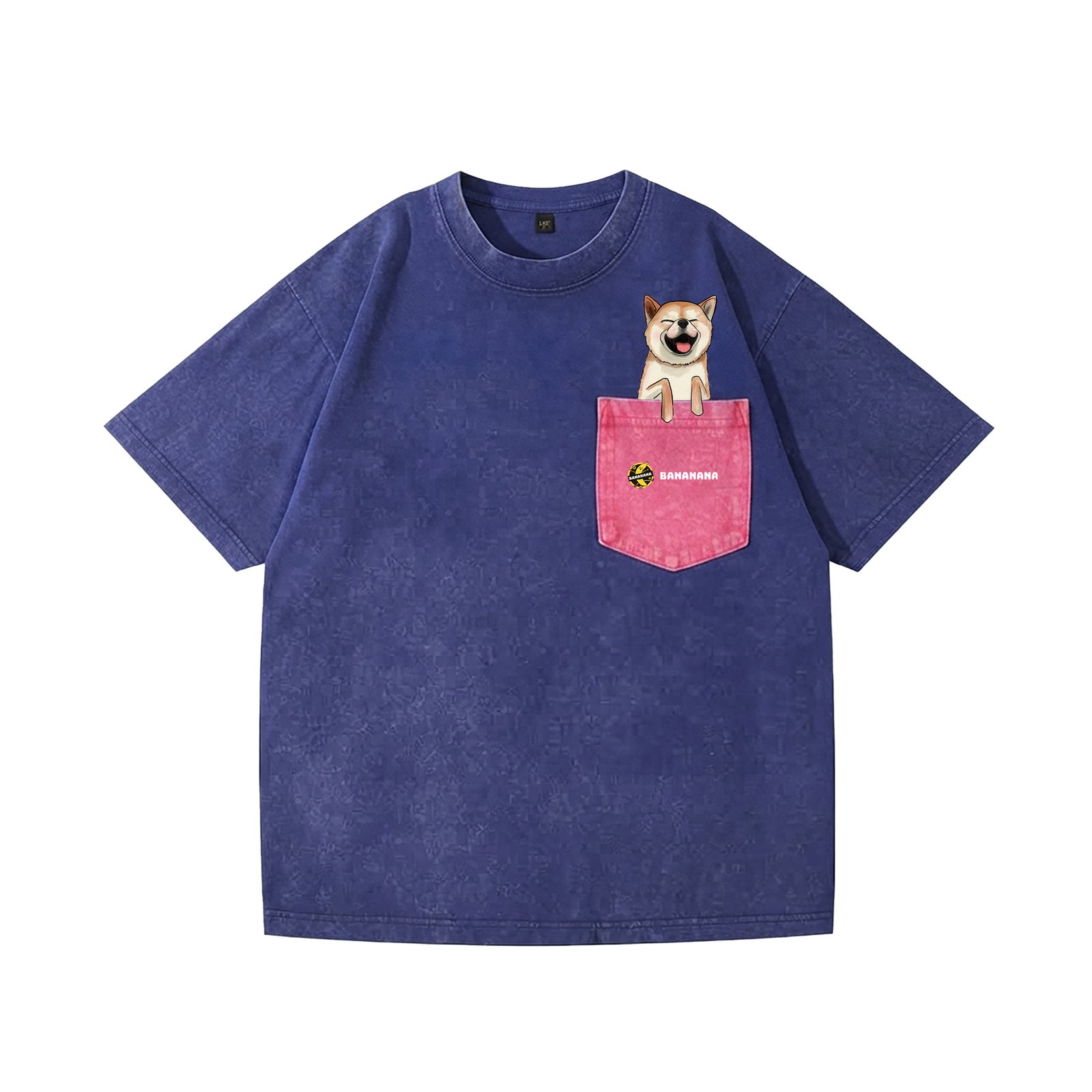 柴犬藍粉紅T